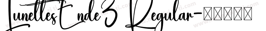 LunettesEnde3 Regular字体转换